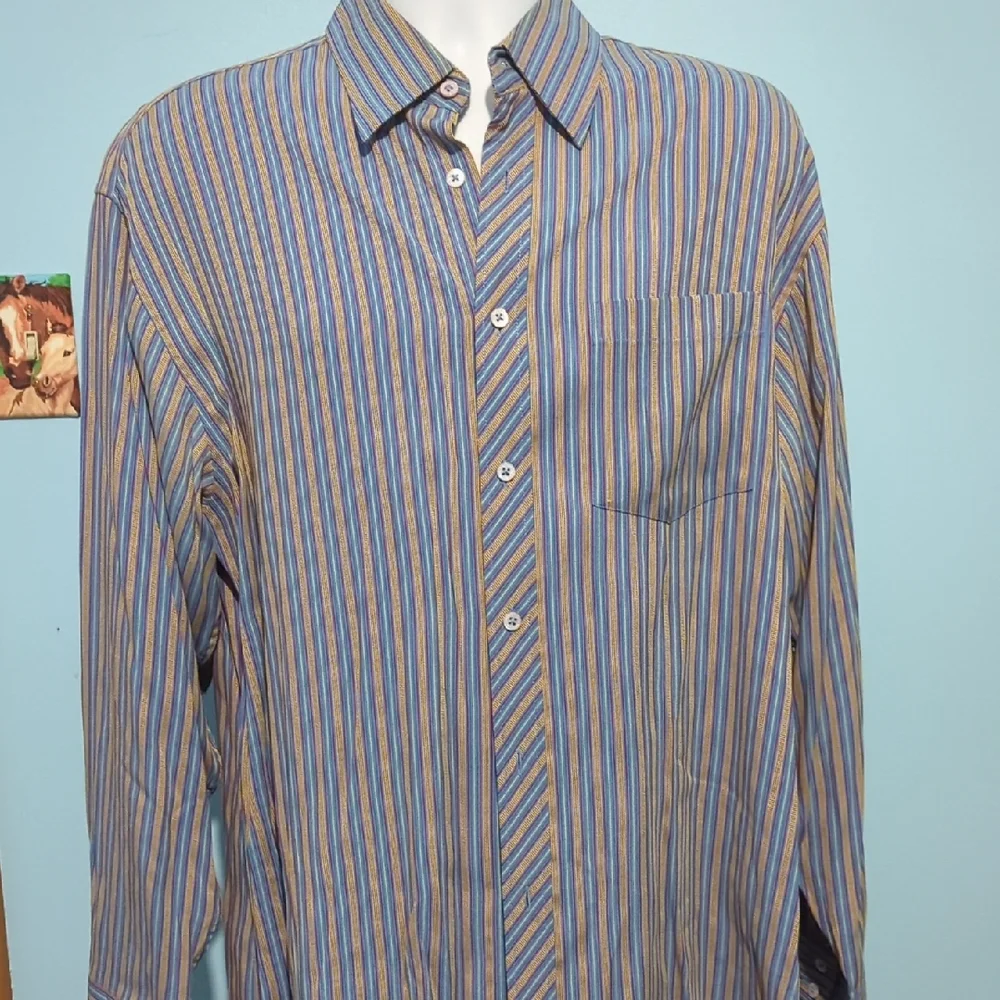 Bugatchi Stylish Multicolor Striped Button-Down Shirt